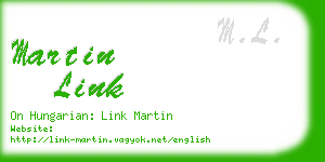 martin link business card